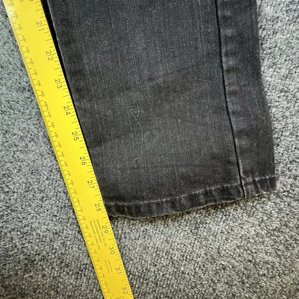 Levi's 511 Slim Fit Stretch Jeans Men's W28 L28 Black Denim Mid Rise Skinny Tape